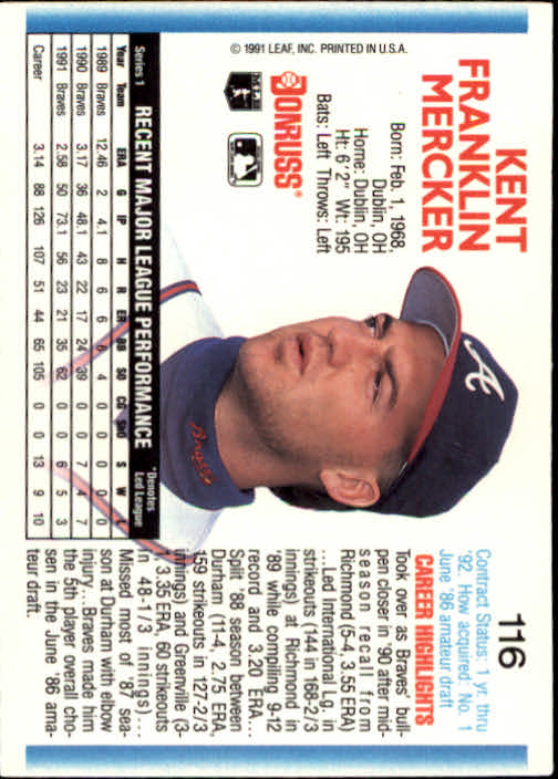 thumbnail 231 - A9587- 1992 Donruss Baseball Cards 1-250 +Rookies -You Pick- 10+ FREE US SHIP