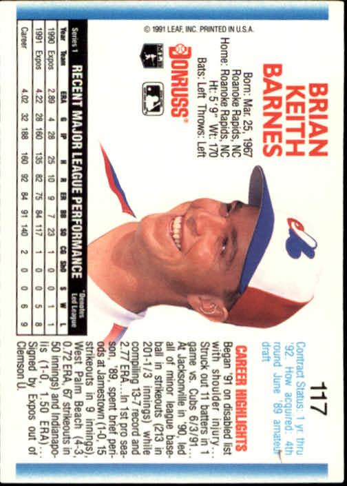 thumbnail 223 - 1992 Donruss Baseball (Pick Card From List)