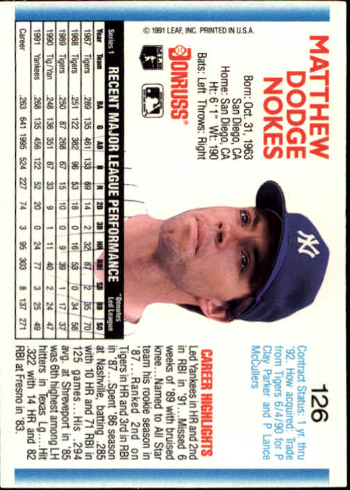 thumbnail 251 - A9587- 1992 Donruss Baseball Cards 1-250 +Rookies -You Pick- 10+ FREE US SHIP