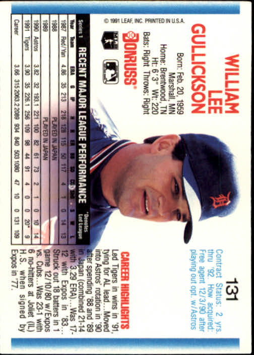 thumbnail 261 - A9587- 1992 Donruss Baseball Cards 1-250 +Rookies -You Pick- 10+ FREE US SHIP