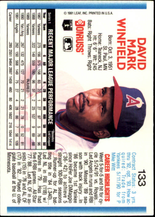 thumbnail 253 - 1992 Donruss Baseball (Pick Card From List)