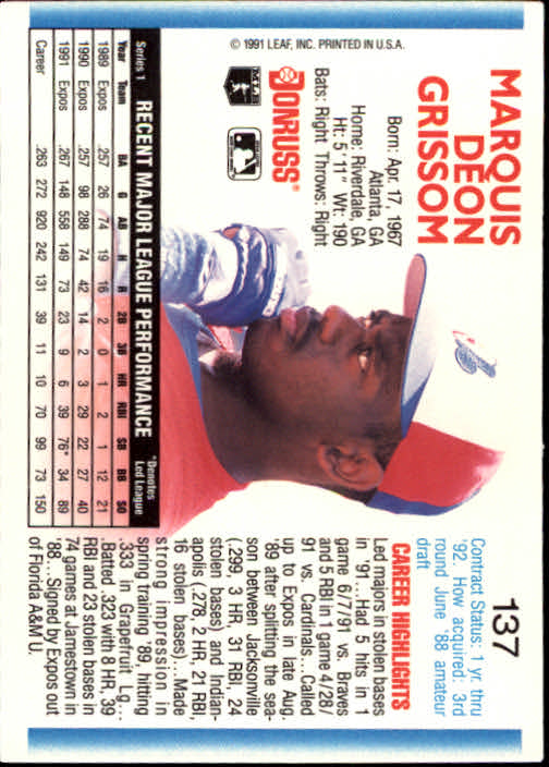 thumbnail 261 - 1992 Donruss Baseball (Pick Card From List)