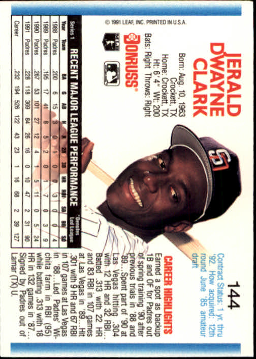 thumbnail 287 - A9587- 1992 Donruss Baseball Cards 1-250 +Rookies -You Pick- 10+ FREE US SHIP