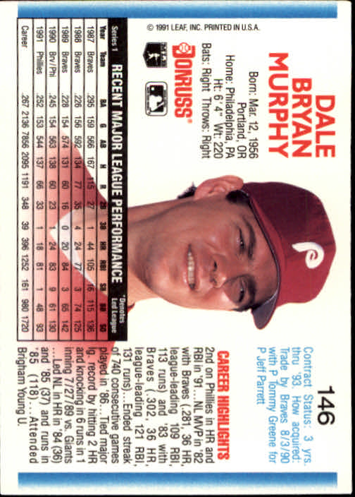 thumbnail 93 - 1992 Donruss Baseball Card Pick 101-284