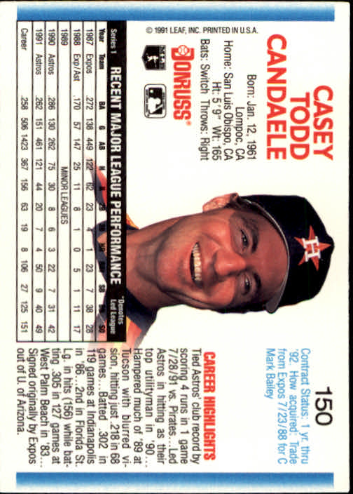 thumbnail 283 - 1992 Donruss Baseball (Pick Card From List)