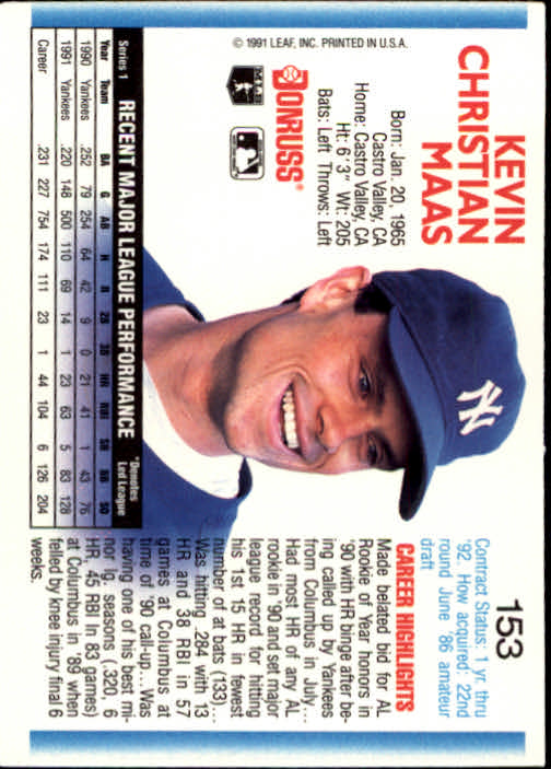 thumbnail 305 - A9587- 1992 Donruss Baseball Cards 1-250 +Rookies -You Pick- 10+ FREE US SHIP
