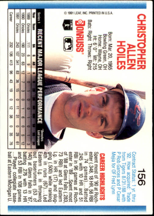 thumbnail 295 - 1992 Donruss Baseball (Pick Card From List)
