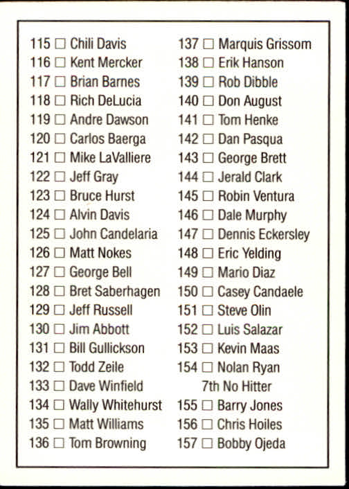 thumbnail 121 - 1992 Donruss Baseball Card Pick 101-284