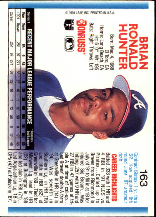 thumbnail 325 - A9587- 1992 Donruss Baseball Cards 1-250 +Rookies -You Pick- 10+ FREE US SHIP