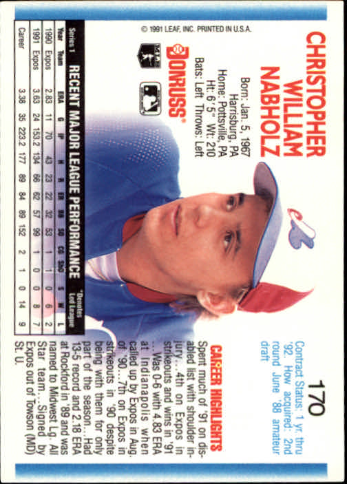 thumbnail 141 - 1992 Donruss Baseball Card Pick 101-284