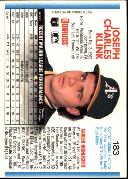 thumbnail 365 - A9587- 1992 Donruss Baseball Cards 1-250 +Rookies -You Pick- 10+ FREE US SHIP