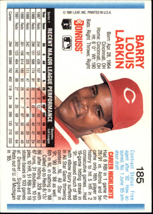 thumbnail 369 - A9587- 1992 Donruss Baseball Cards 1-250 +Rookies -You Pick- 10+ FREE US SHIP