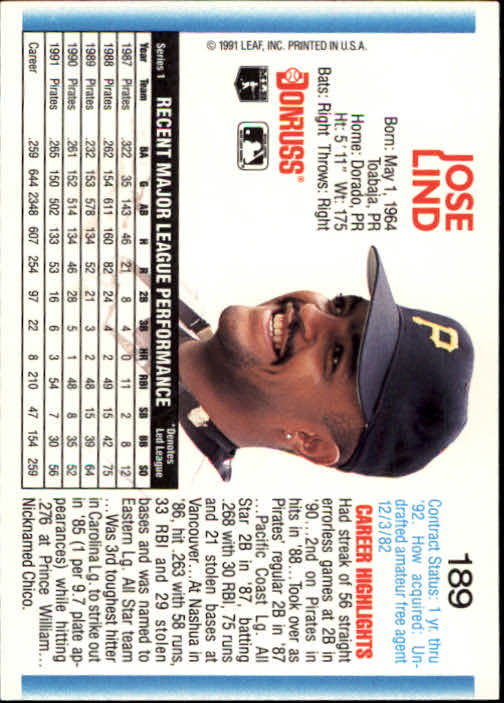 thumbnail 179 - 1992 Donruss Baseball Card Pick 101-284