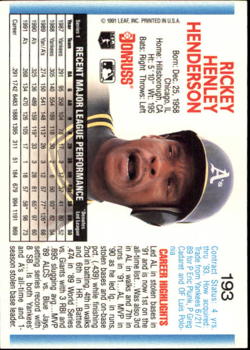 thumbnail 385 - A9587- 1992 Donruss Baseball Cards 1-250 +Rookies -You Pick- 10+ FREE US SHIP