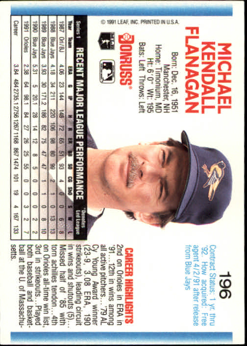 thumbnail 193 - 1992 Donruss Baseball Card Pick 101-284