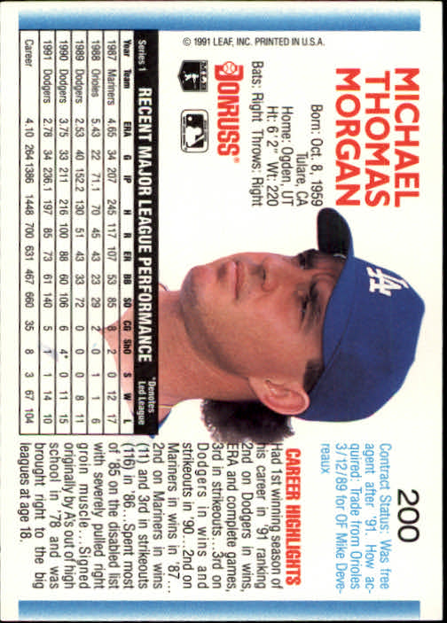 thumbnail 201 - 1992 Donruss Baseball Card Pick 101-284