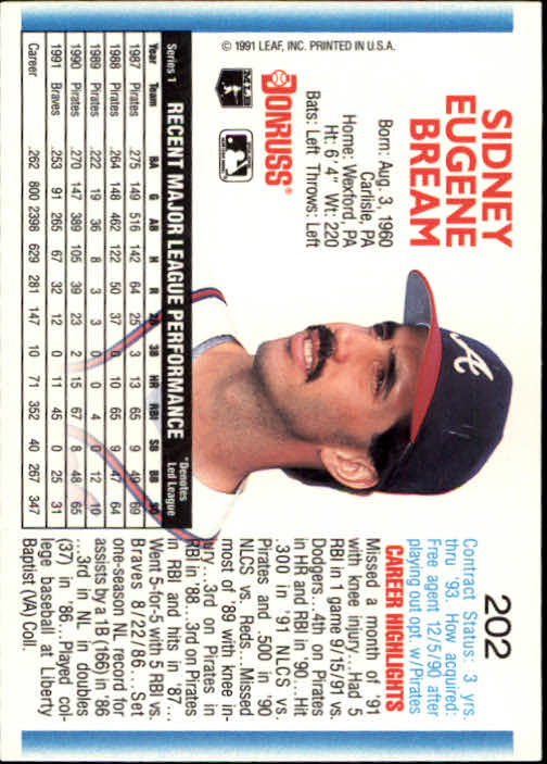 thumbnail 205 - 1992 Donruss Baseball Card Pick 101-284