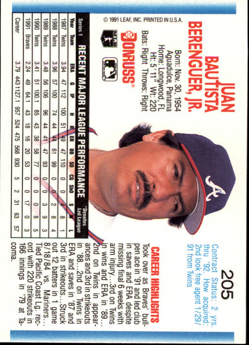 thumbnail 211 - 1992 Donruss Baseball Card Pick 101-284