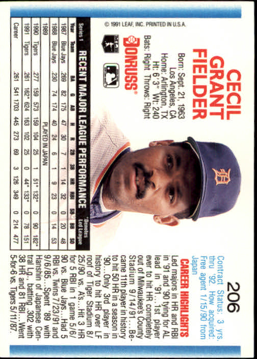 thumbnail 411 - A9587- 1992 Donruss Baseball Cards 1-250 +Rookies -You Pick- 10+ FREE US SHIP