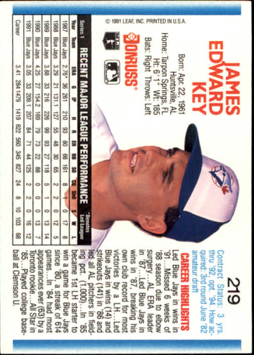 thumbnail 437 - A9587- 1992 Donruss Baseball Cards 1-250 +Rookies -You Pick- 10+ FREE US SHIP