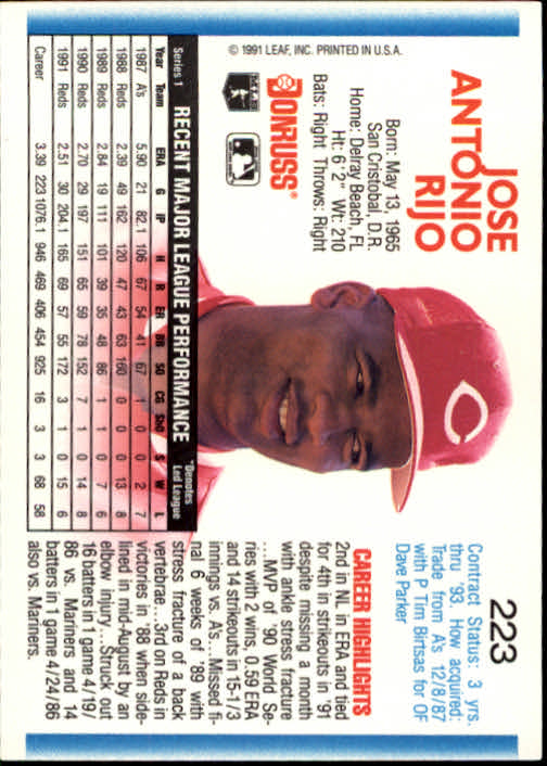 thumbnail 445 - A9587- 1992 Donruss Baseball Cards 1-250 +Rookies -You Pick- 10+ FREE US SHIP