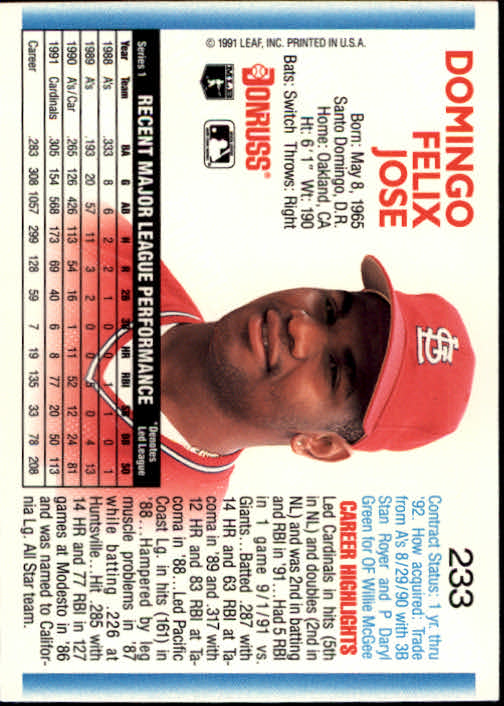thumbnail 267 - 1992 Donruss Baseball Card Pick 101-284