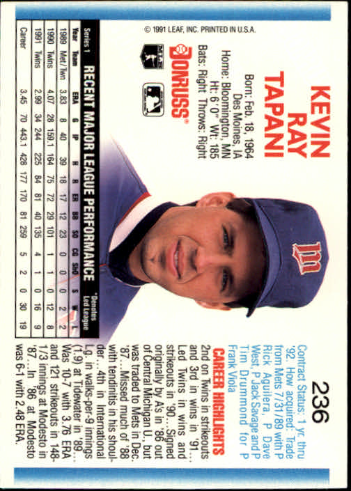 thumbnail 273 - 1992 Donruss Baseball Card Pick 101-284