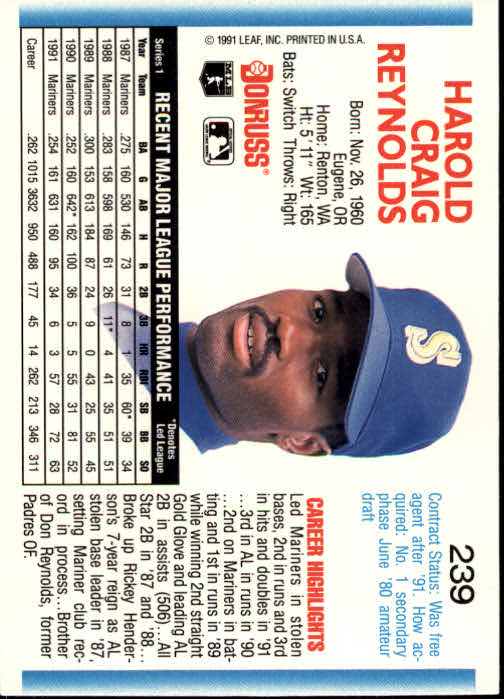 thumbnail 477 - A9587- 1992 Donruss Baseball Cards 1-250 +Rookies -You Pick- 10+ FREE US SHIP