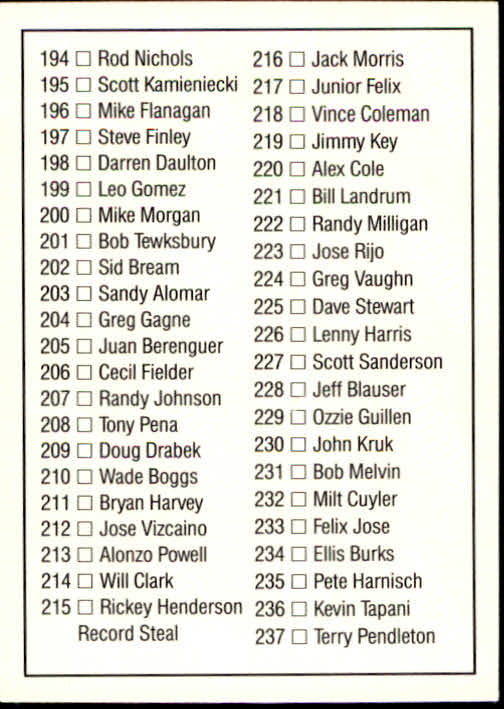 thumbnail 281 - 1992 Donruss Baseball Card Pick 101-284