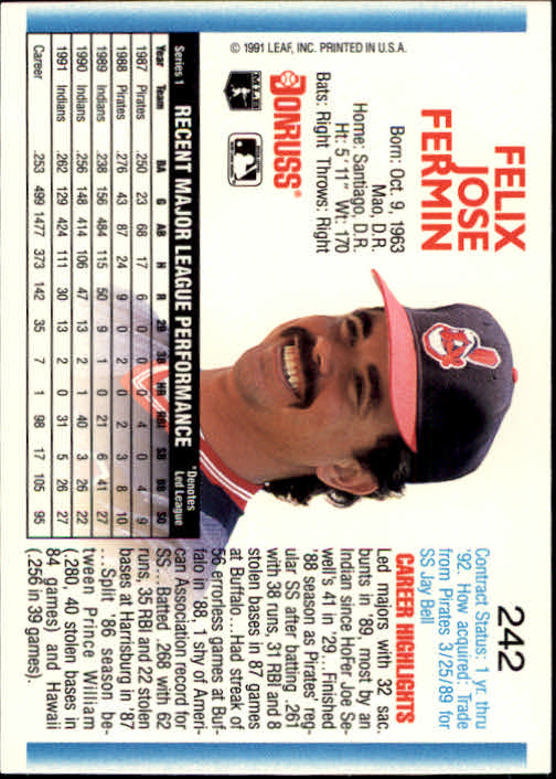 thumbnail 483 - A9587- 1992 Donruss Baseball Cards 1-250 +Rookies -You Pick- 10+ FREE US SHIP