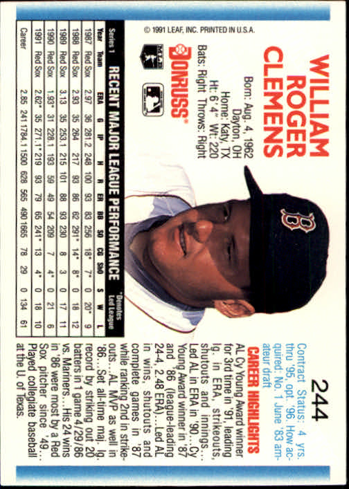 thumbnail 487 - A9587- 1992 Donruss Baseball Cards 1-250 +Rookies -You Pick- 10+ FREE US SHIP