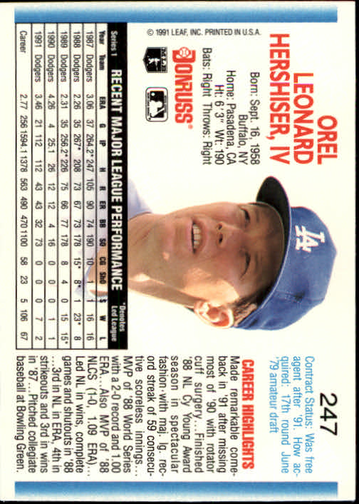 thumbnail 493 - A9587- 1992 Donruss Baseball Cards 1-250 +Rookies -You Pick- 10+ FREE US SHIP