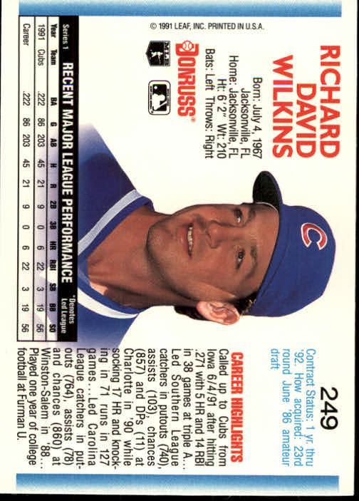 thumbnail 497 - A9587- 1992 Donruss Baseball Cards 1-250 +Rookies -You Pick- 10+ FREE US SHIP