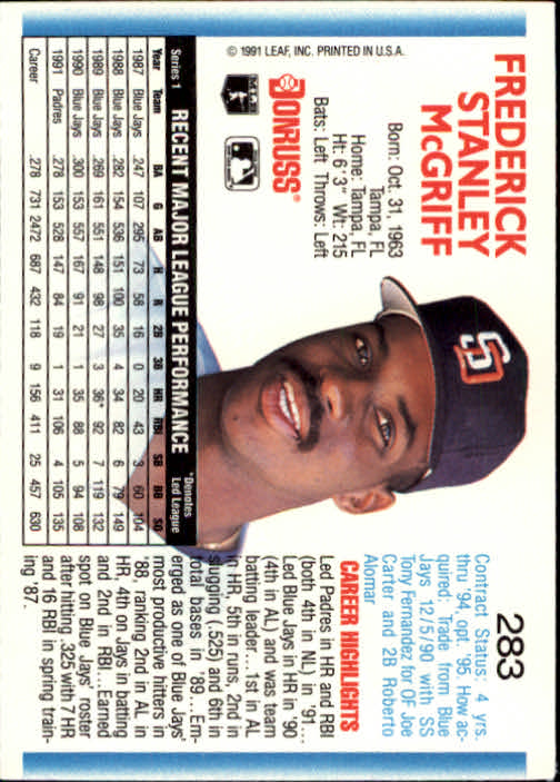 thumbnail 367 - 1992 Donruss Baseball Card Pick 101-284