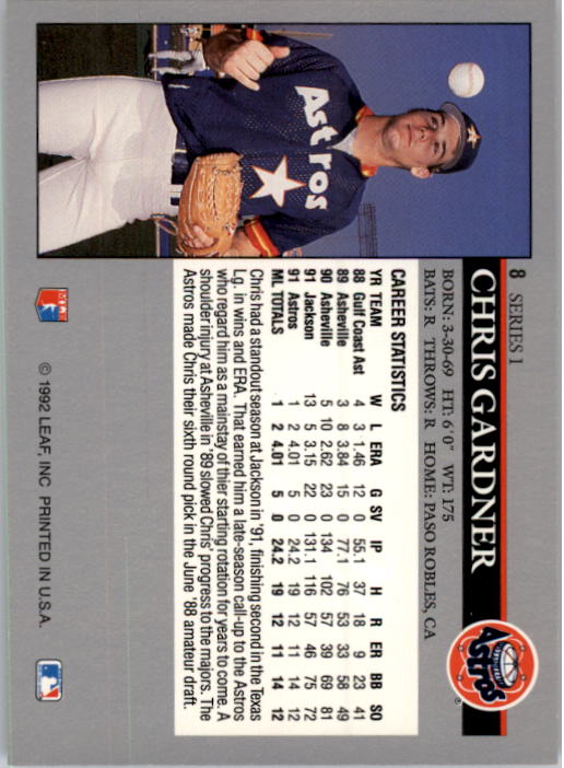 1992 Leaf Black Gold #77 Pete Harnisch NM-MT Houston Astros