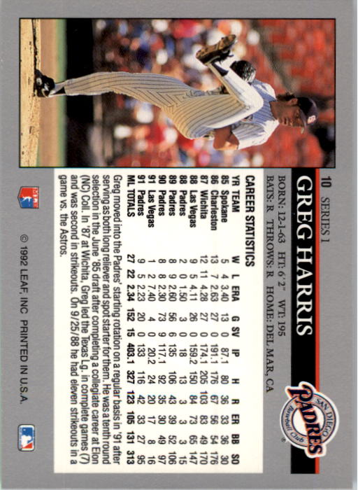 1992 Leaf Baseball Card Pick 1-100 - Picture 21 of 201