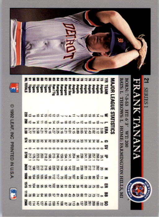 1992 Leaf Baseball Card Pick 1-100 - Picture 43 of 201