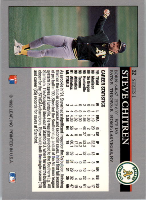 1992 Leaf Baseball Card Pick 1-100 - Picture 65 of 201
