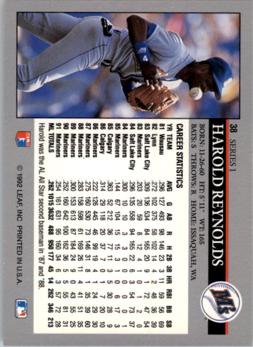1992 Leaf Baseball Card Pick 1-100 - Picture 77 of 201