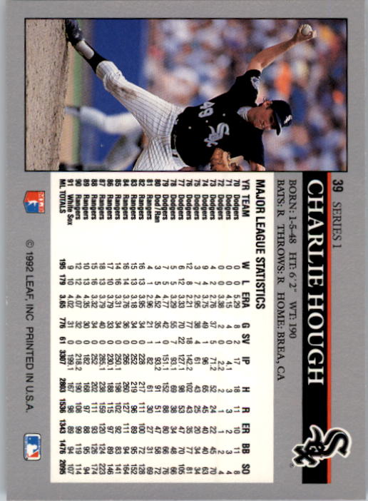1992 Leaf Baseball Card Pick 1-100 - Picture 79 of 201