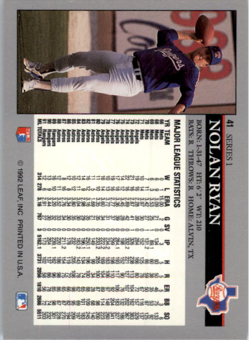 1992 Leaf Baseball Card Pick 1-100 - Picture 83 of 201