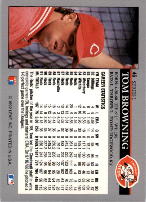 1992 Leaf Baseball Card Pick 1-100 - Picture 93 of 201