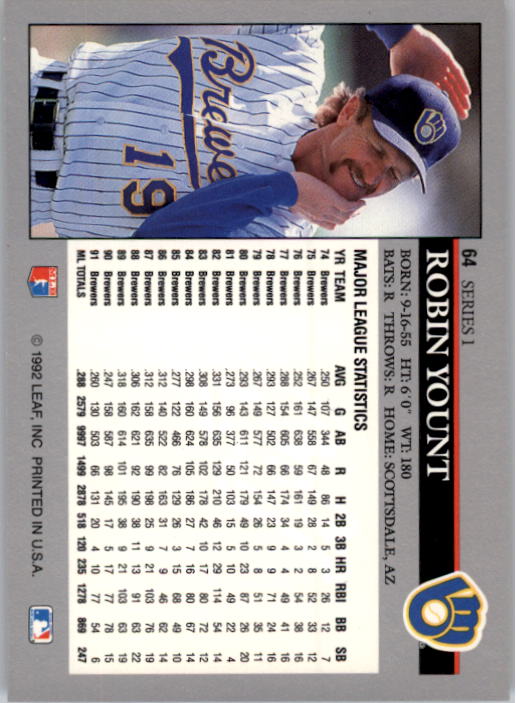 1992 Leaf Baseball Card Pick 1-100 - Picture 129 of 201