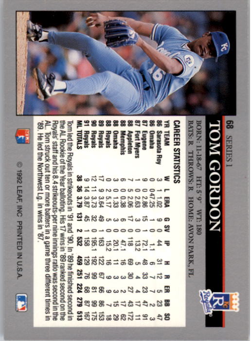 1992 Leaf Baseball Card Pick 1-100 - Picture 137 of 201