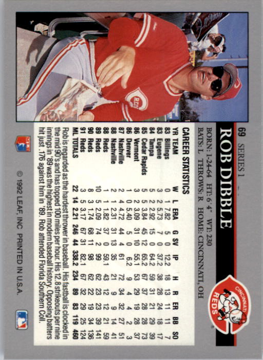 1992 Leaf Baseball Card Pick 1-100 - Picture 139 of 201