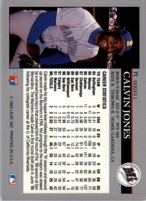 1992 Leaf Baseball Card Pick 1-100 - Picture 143 of 201