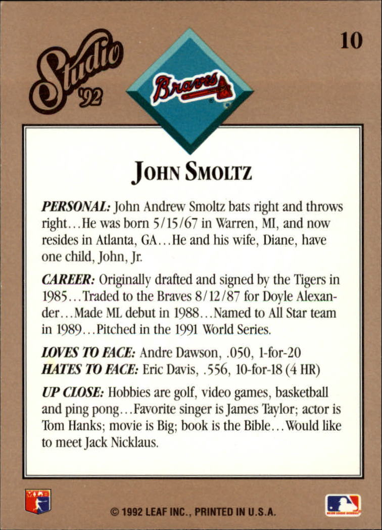 thumbnail 21  - 1992 Studio Baseball Card Pick 1-100
