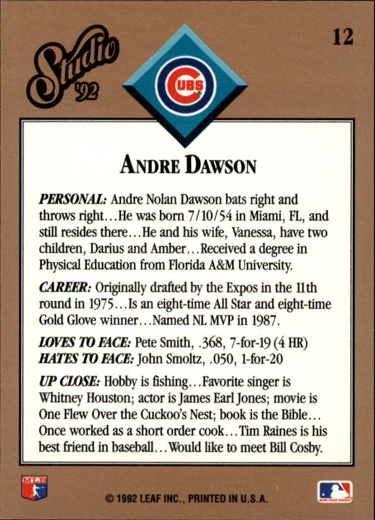 thumbnail 25  - 1992 Studio Baseball Card Pick 1-100