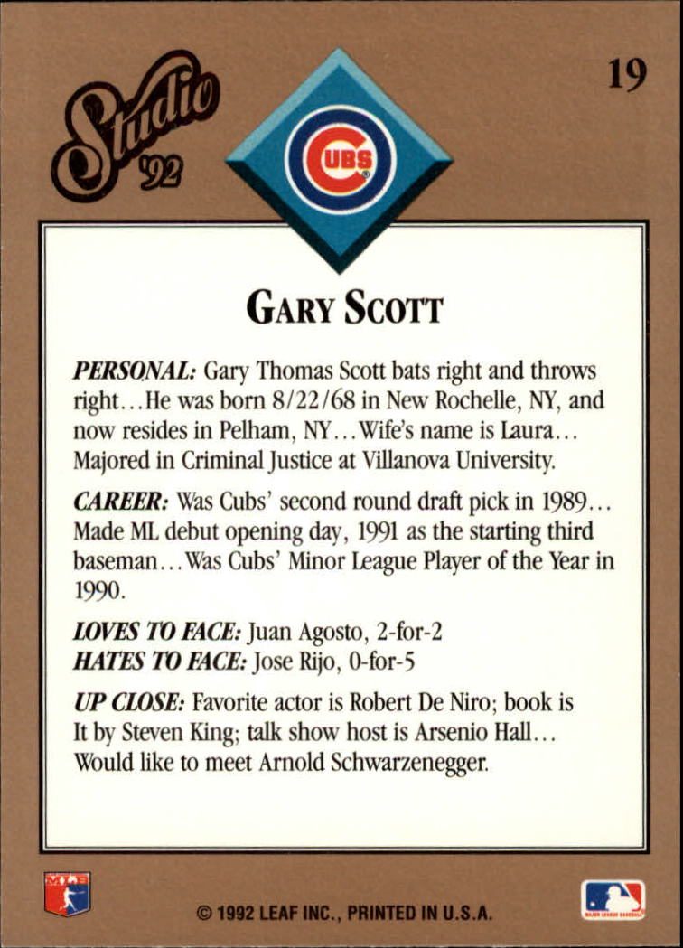 thumbnail 39  - 1992 Studio Baseball Card Pick 1-100