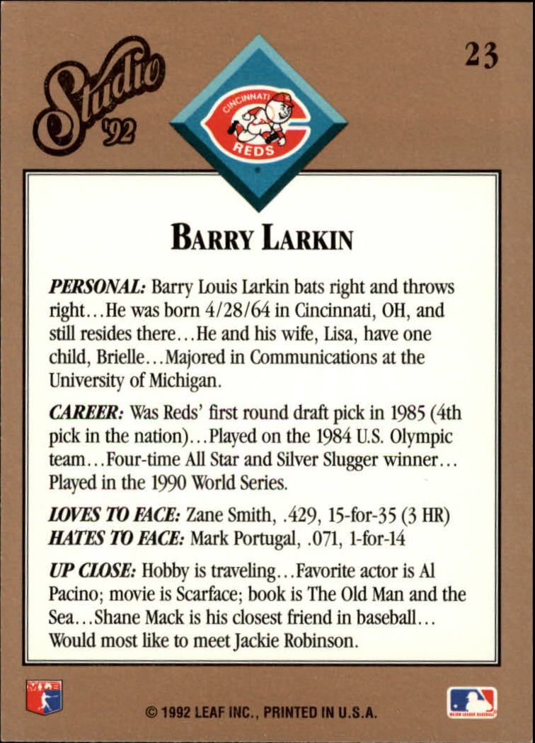 thumbnail 47  - 1992 Studio Baseball Card Pick 1-100